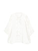 Camicia a maniche corte con design oversize in bianco Rick owens - uomo