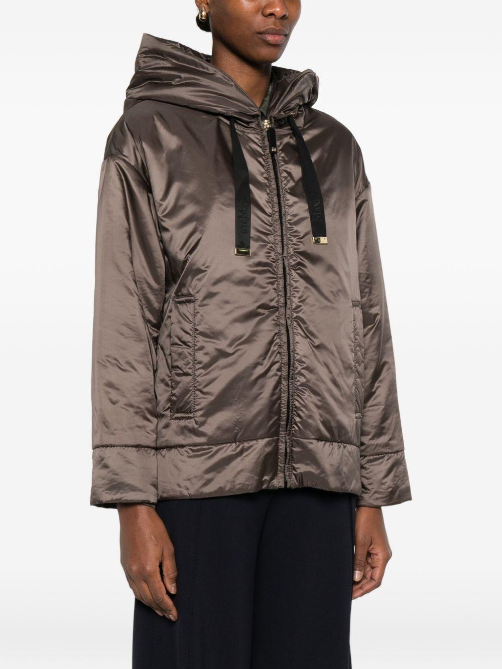 Giacca Mtcdaria con cappuccio in marrone Max Mara the cube - donna 