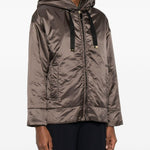 Giacca Mtcdaria con cappuccio in marrone Max Mara the cube - donna 