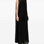Abito midi smanicato in nero Sportmax - donna 