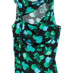 Top asimmetrico  in verde e nero Coperni - donna 