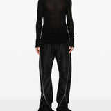 Pantaloni Bolan Banana con zip in nero Rick owens - uomo 