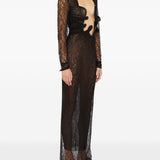 Abito lungo Lace Venus in nero Christopher esber - donna 