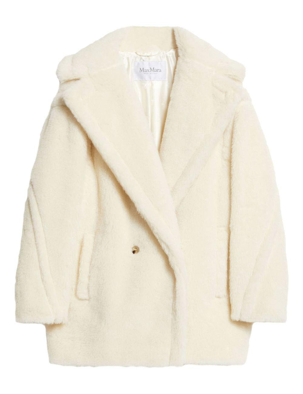 Cappotto corto Teddy Bear olga in bianco Maxmara - donna 
