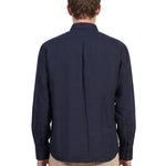 Camicia a maniche lunghe in blu 