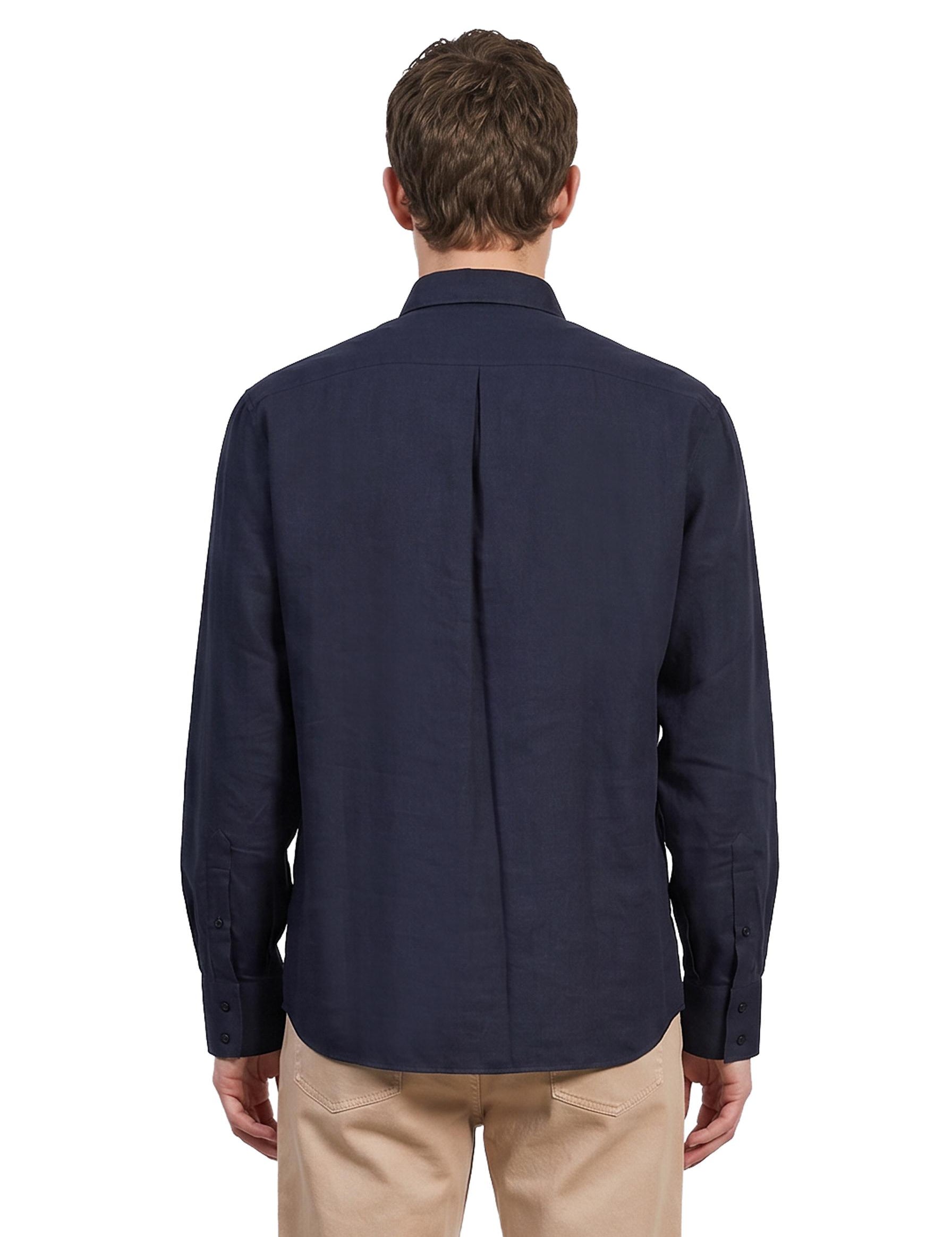 Camicia a maniche lunghe in blu 