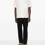 Pantaloni plissé  in nero Caruso - uomo 