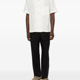 Pantaloni plissé  in nero Caruso - uomo 