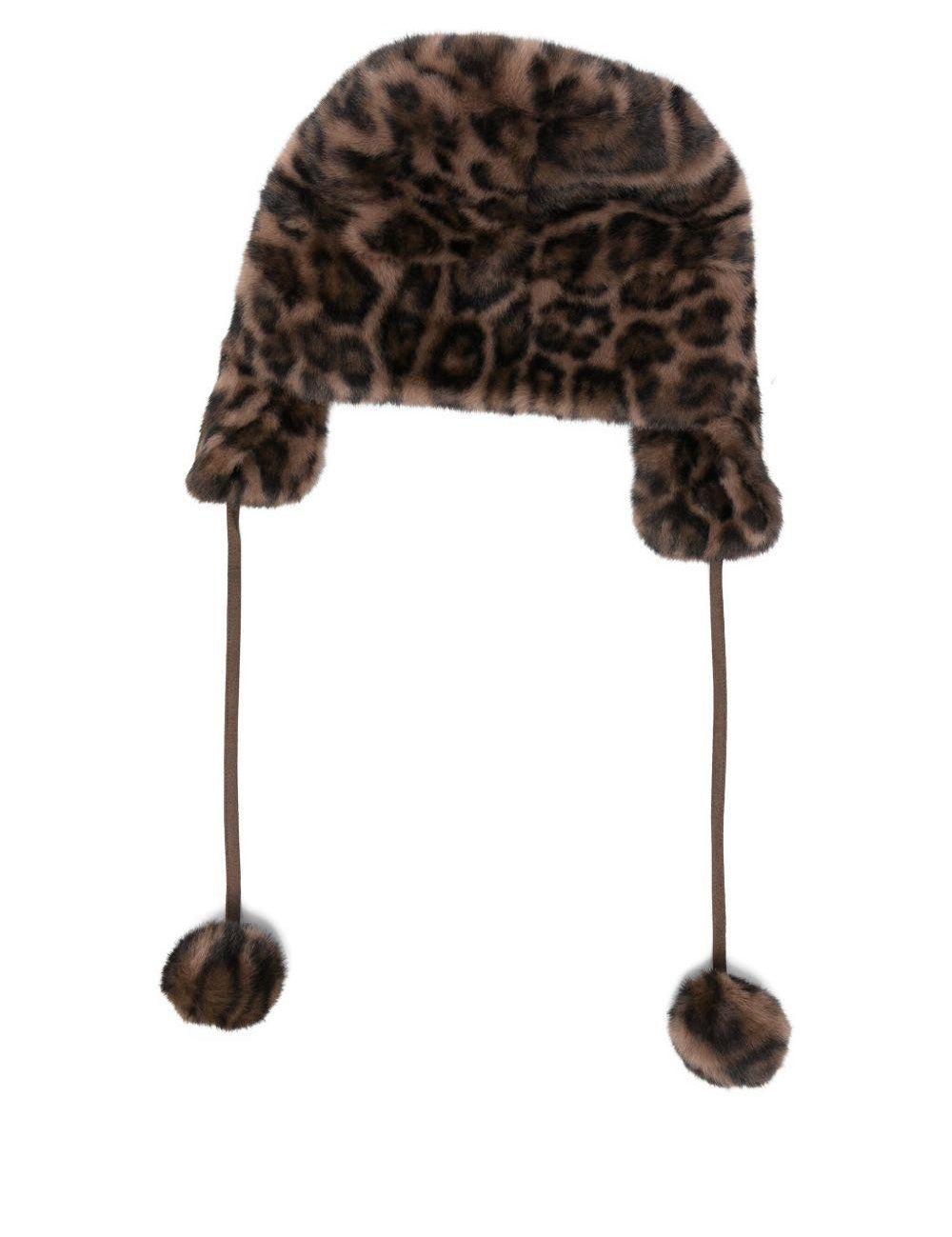 Cappello chapka con stampa leopardata Gotha - unisex 