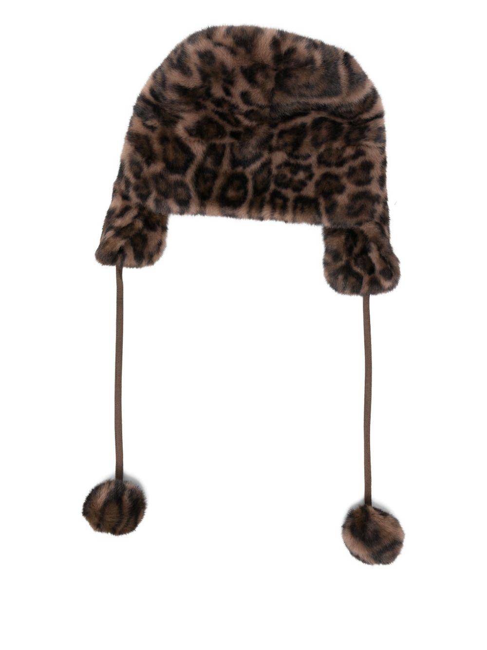 Cappello chapka con stampa leopardata Gotha - unisex 