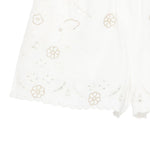 Pantaloncini in broderie-anglaise in bianco Forte forte - donna 
