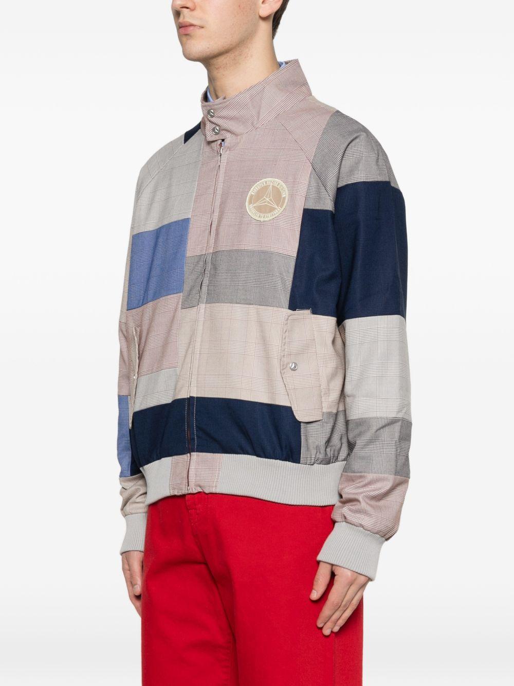 Giacca patchwork con zip multicolore Kidsuper x mercedes benz - uomo 