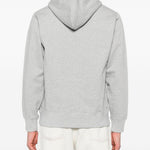Felpa con stampa logo in grigio A bathing ape - uomo 
