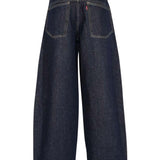 Jeans Barrel in blu 