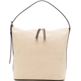 BORSA A SPALLA VERA IN BEIGE A.P.C. - DONNA 