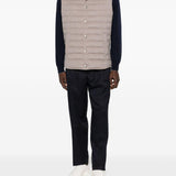 Gilet imbottito con tasche in beige Brunello Cucinelli - uomo 