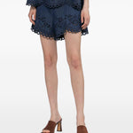 Shorts mahon con ricamo in blu Zimmermann - donna 