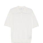 Polo ricamata in bianco Laneus - uomo 