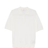 Polo ricamata in bianco Laneus - uomo 