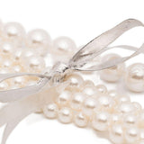 Collana con dettagli a nastro in avorio Yvmin - donna 