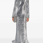 Abito da sera asimmetrico con paillettes in argento Giuseppe Di Morabito - uomo 