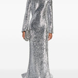 Abito da sera asimmetrico con paillettes in argento Giuseppe Di Morabito - uomo 