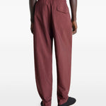 Pantaloni con pieghe in rosso Lemaire - uomo 