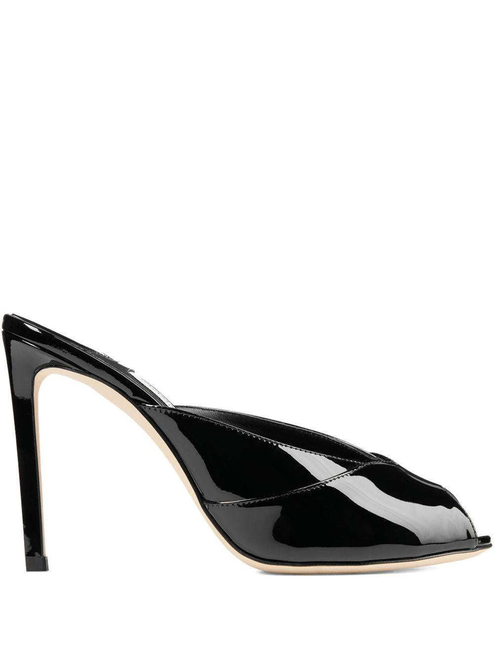 Mules Brigitte con punta aperta in nero Jimmy choo - donna 