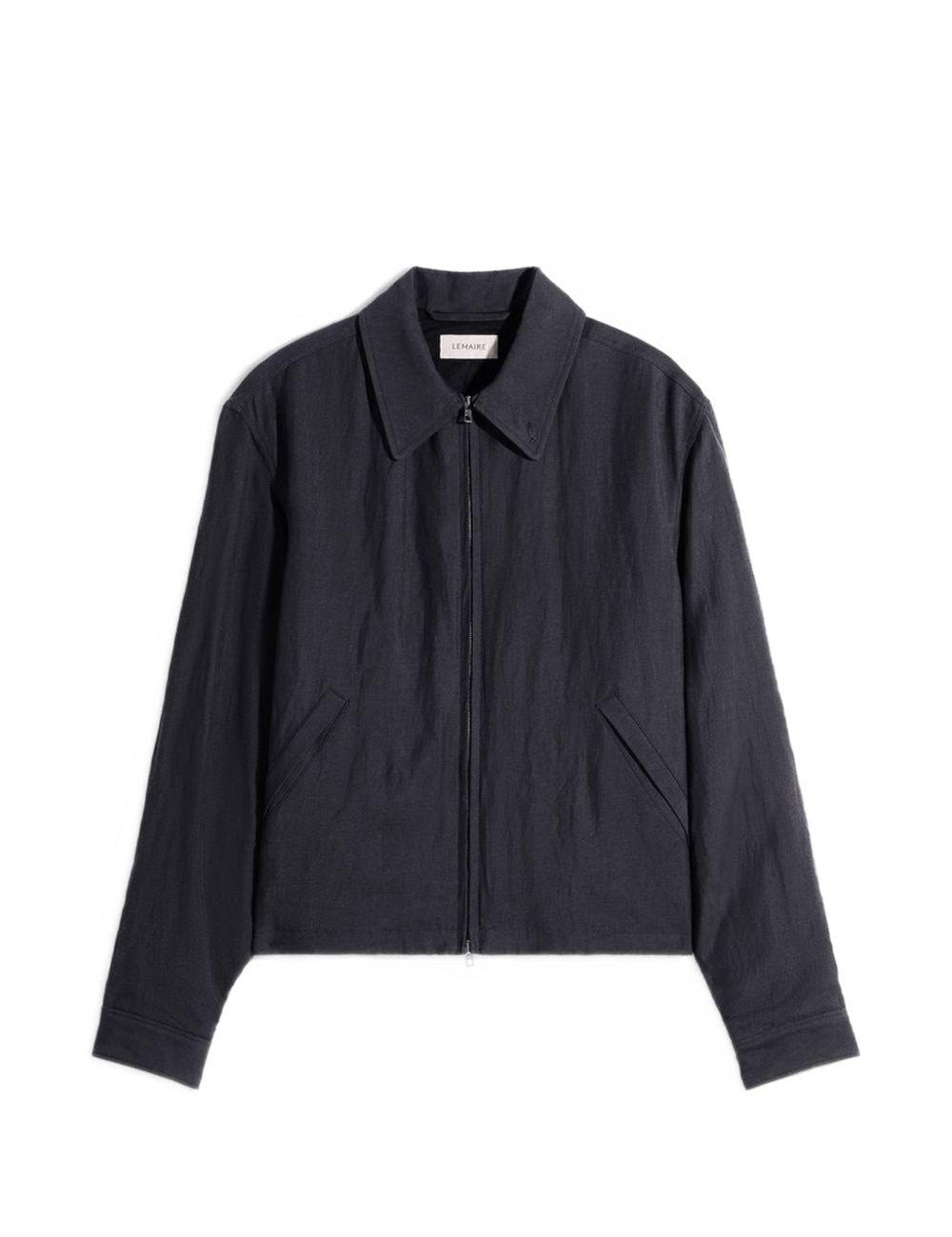 Giacca camicia con zip in blu LEMAIRE - uomo 