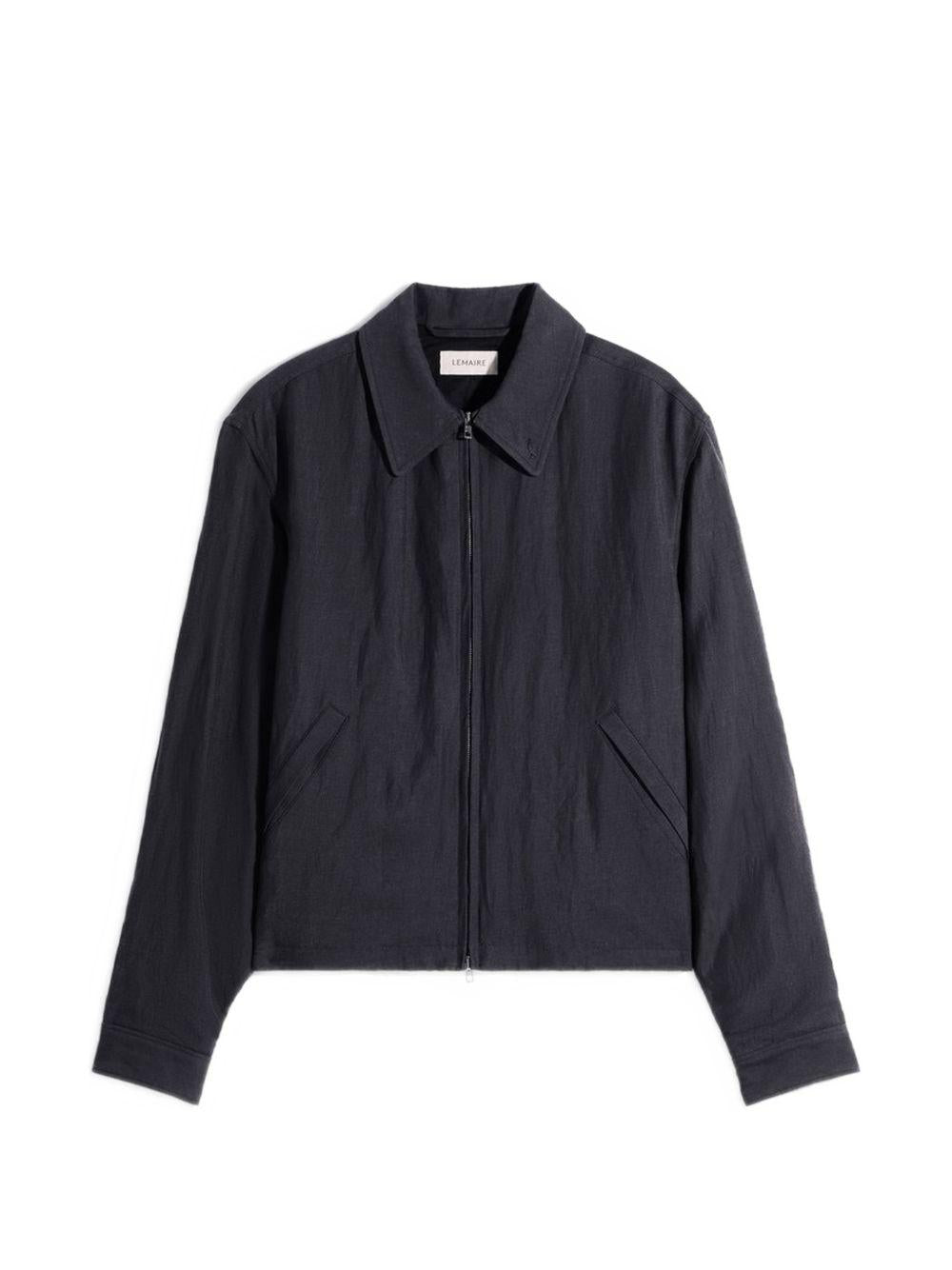 Giacca camicia con zip in blu LEMAIRE - uomo 