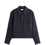 Giacca camicia con zip in blu LEMAIRE - uomo 
