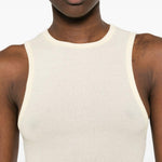 Abito con scollo tondo in giallo chiaro WARDROBE.NYC - donna 