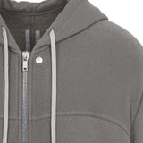Felpa con zip in grigio Rick owens - uomo 