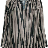 Blusa con stampa in grigio di Lanvin - donna 