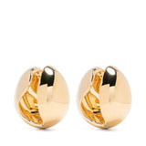 Orecchini a cerchio con logo in oro Coperni - donna 