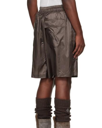 Shorts kilt al ginocchio in marrone Rick Owens x Moncler - unisex<BR/> 