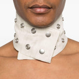 Choker in denim in bianco Rick owens drkshdw - unisex 