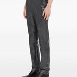 Pantaloni con effetto stropicciato in nero MM6 Maison Margiela - donna 