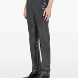 Pantaloni con effetto stropicciato in nero MM6 Maison Margiela - donna 