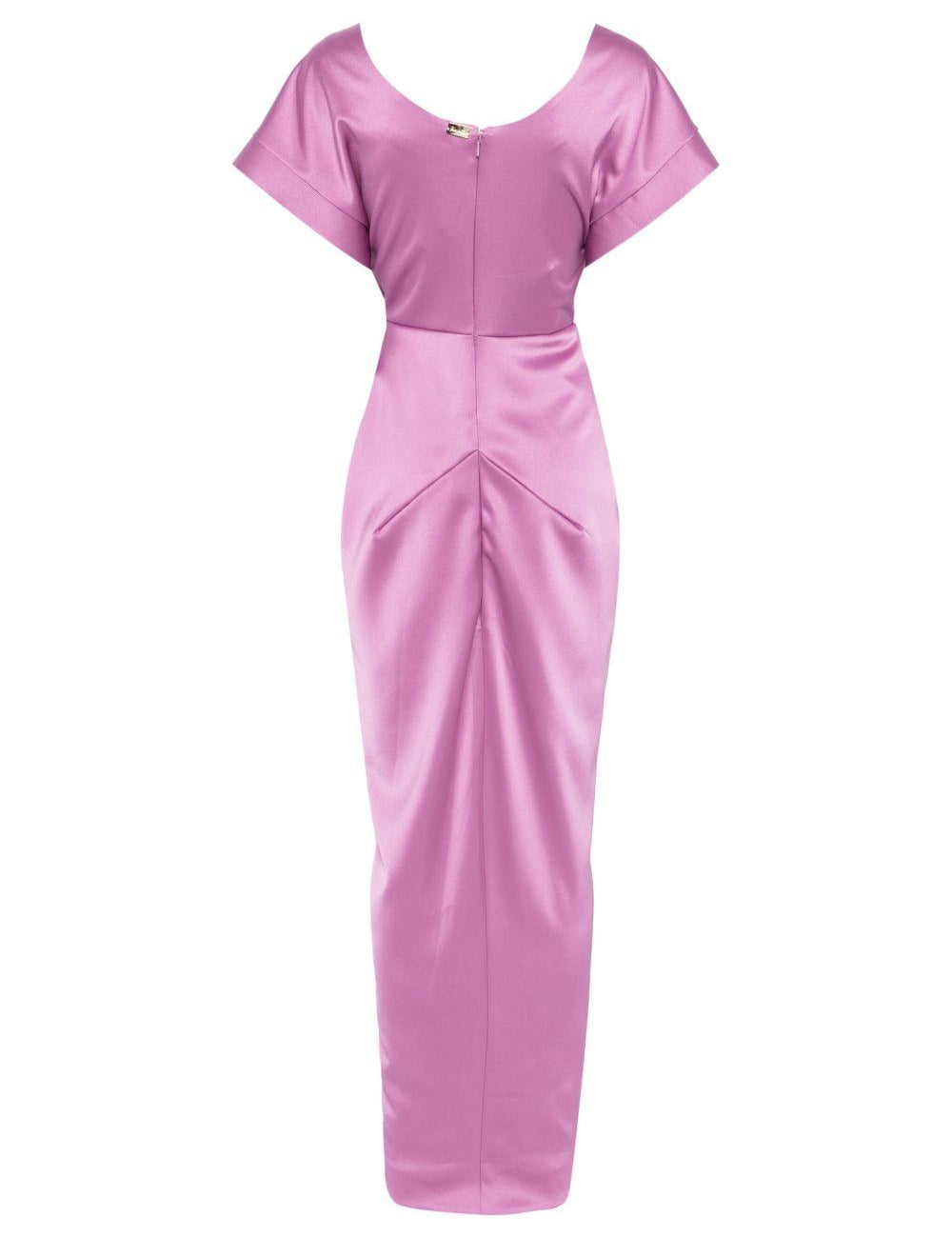 Abito lungo Jaya in viola Rhea Costa - donna 
