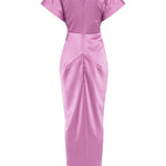 Abito lungo Jaya in viola Rhea Costa - donna 