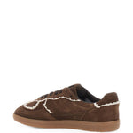 Sneakers Tb.490 camoscio con dettaglio crochet  in marrone 