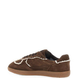 Sneakers Tb.490 camoscio con dettaglio crochet  in marrone 