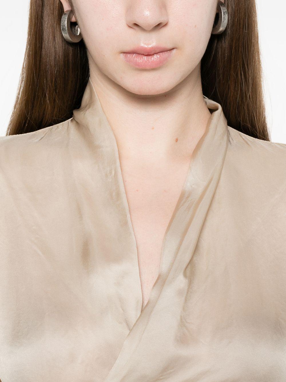 Top  a maniche corte in beige Rick owens - donna 