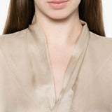 Top  a maniche corte in beige Rick owens - donna 