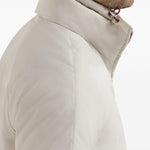 Giacca con cappuccio in nylon in bianco Brunello cucinelli - uomo 