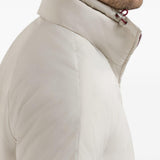 Giacca con cappuccio in nylon in bianco Brunello cucinelli - uomo 