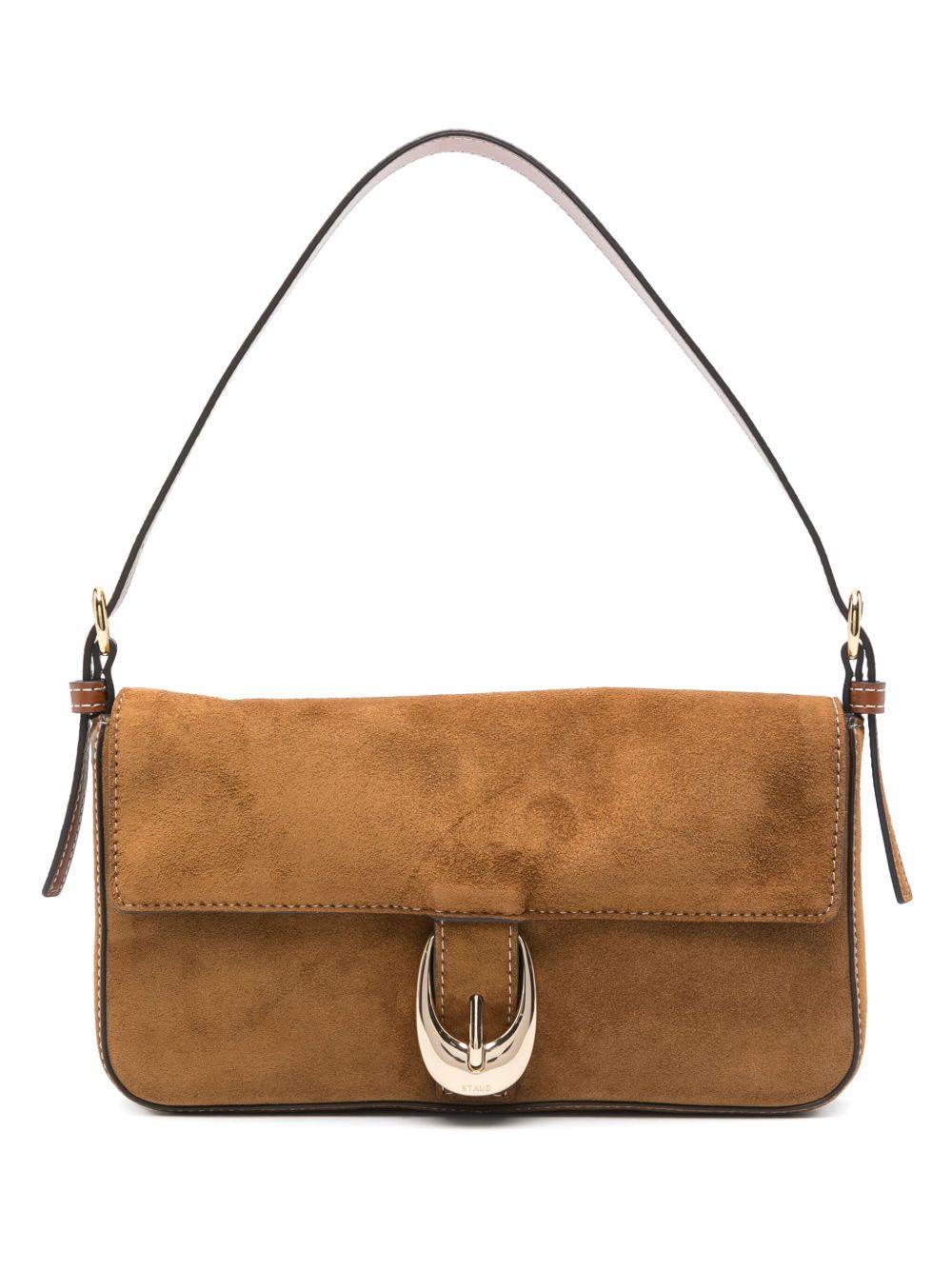 Borsa a spalla Harlow in marrone Staud - donna 