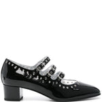 Decollete con occhielli 40mm in nero - donna 