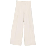 Pantaloni a gamba ampia  in beige Dries van noten - donna 